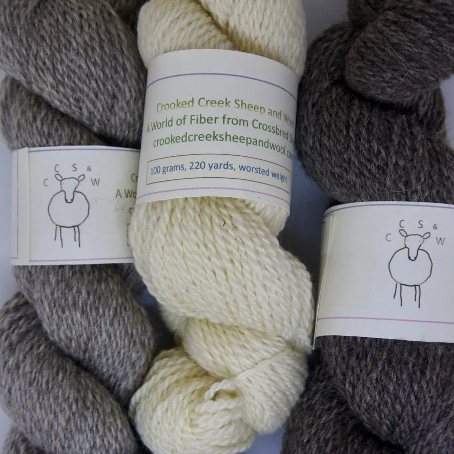 Crossbreed Mill Spun Yarn - Natural Color (NY)