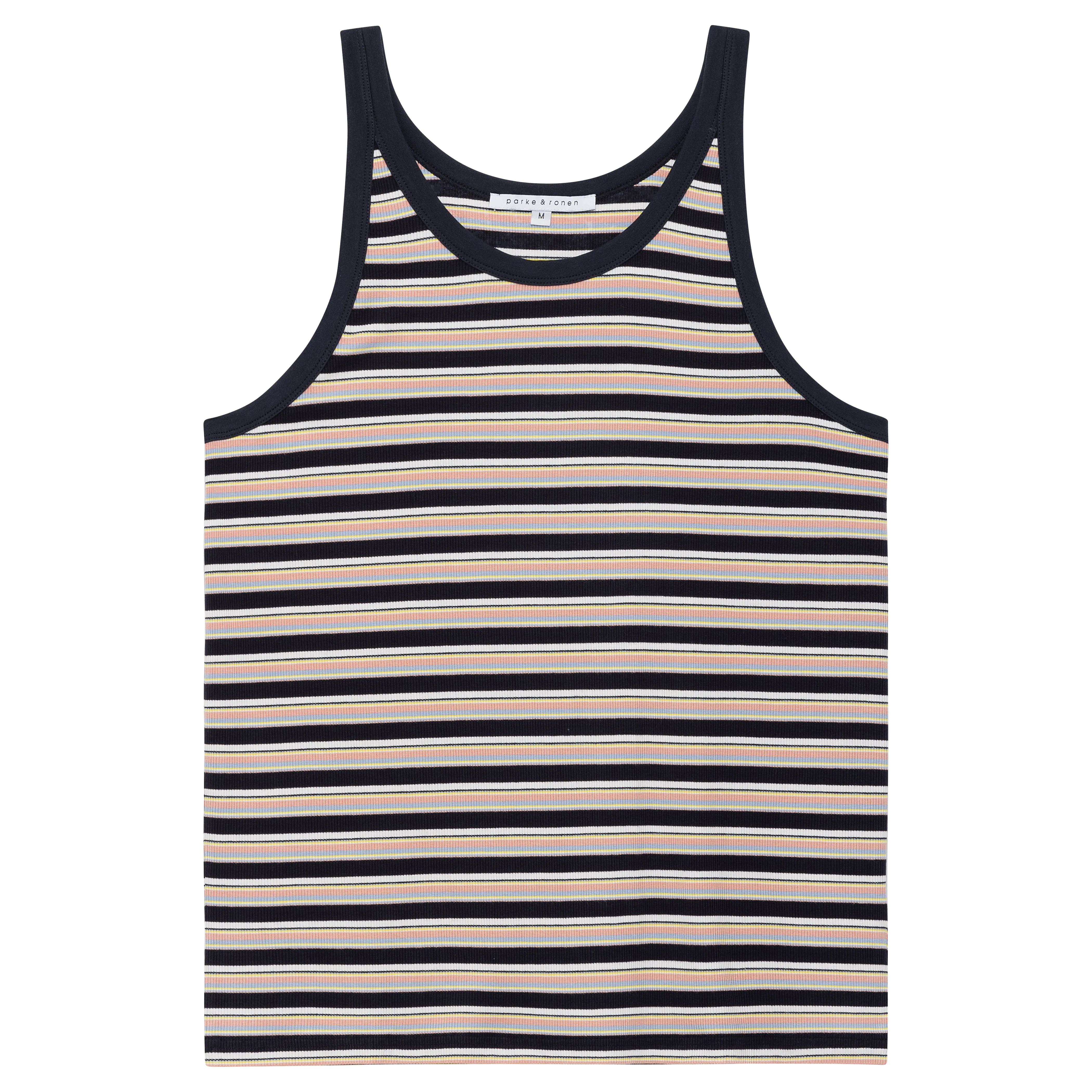 Dark Navy Stripe Roma Yarn Dye Tank