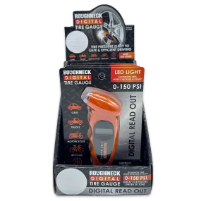 Digital Tire Gauge with LED Light - 4 Pieces Per Retail Ready Display 41655