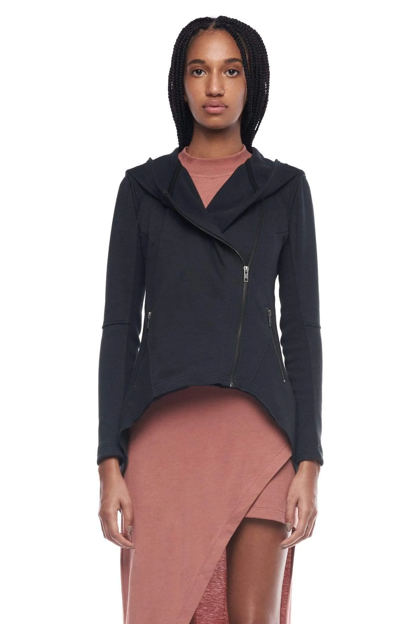 DOVETAIL HOODIE IN BLACK