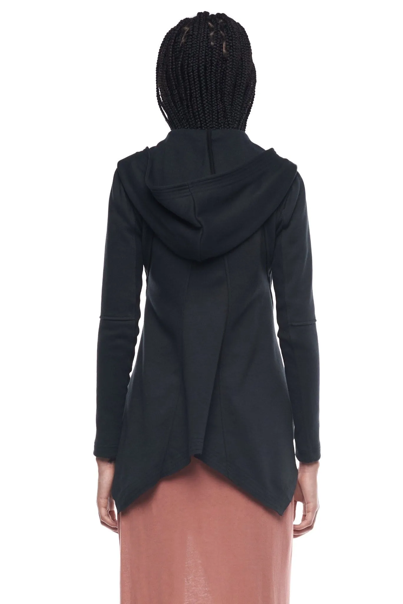DOVETAIL HOODIE IN BLACK