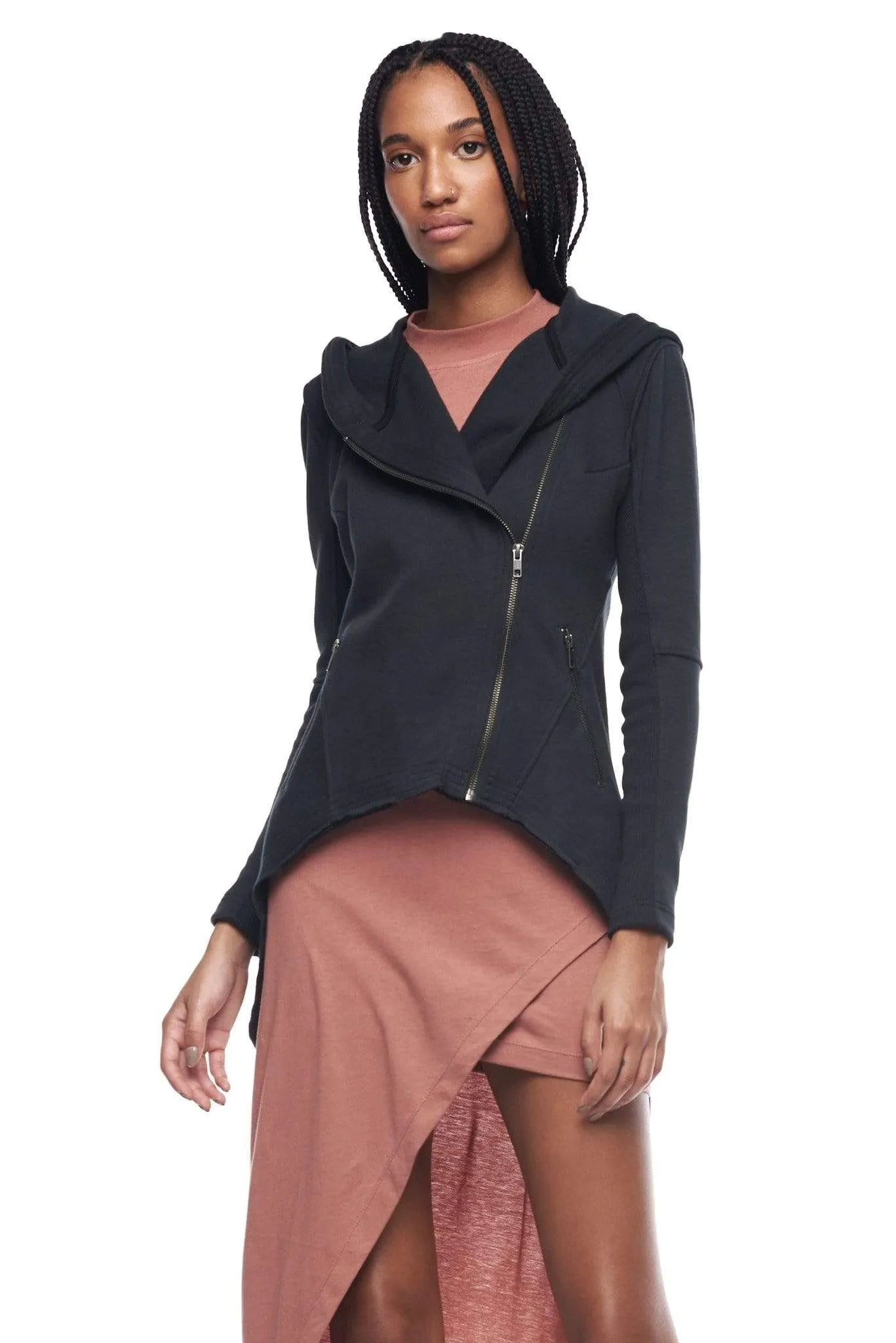 DOVETAIL HOODIE IN BLACK