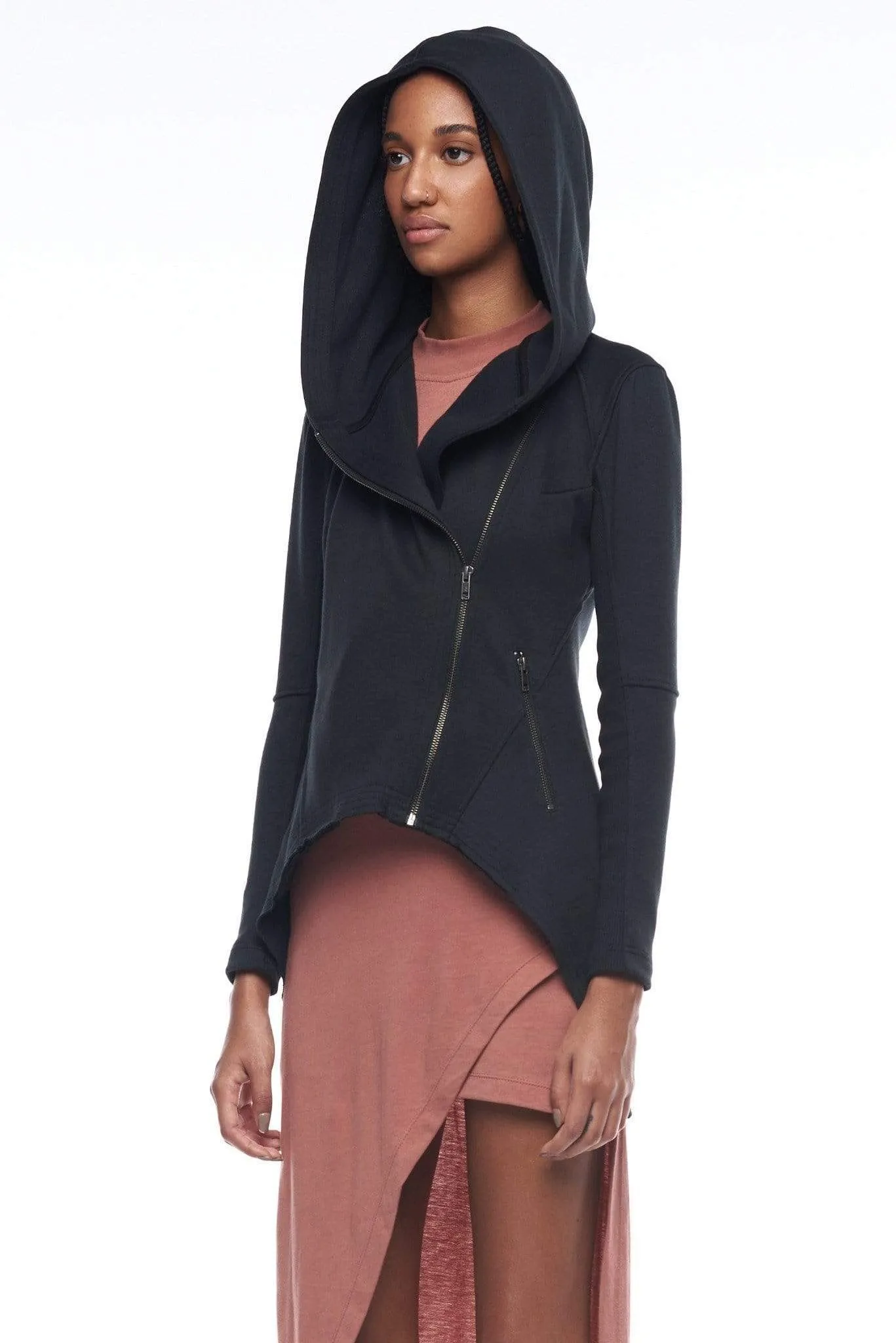 DOVETAIL HOODIE IN BLACK