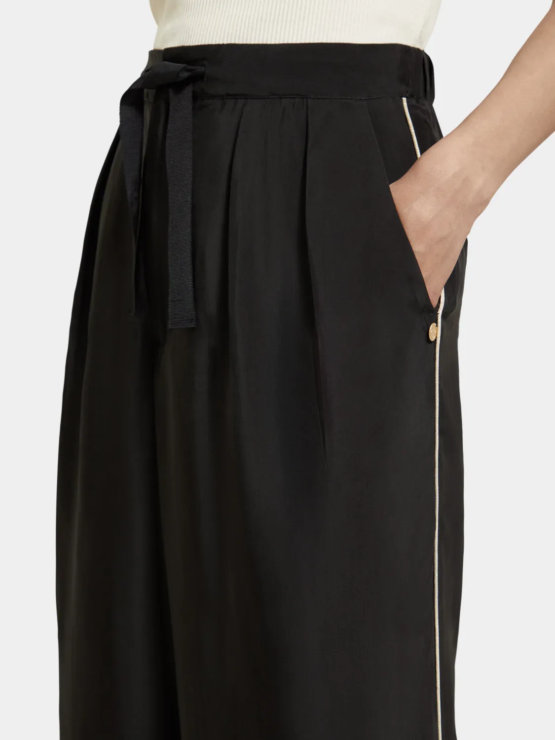 Eleni high-rise wide-leg pants