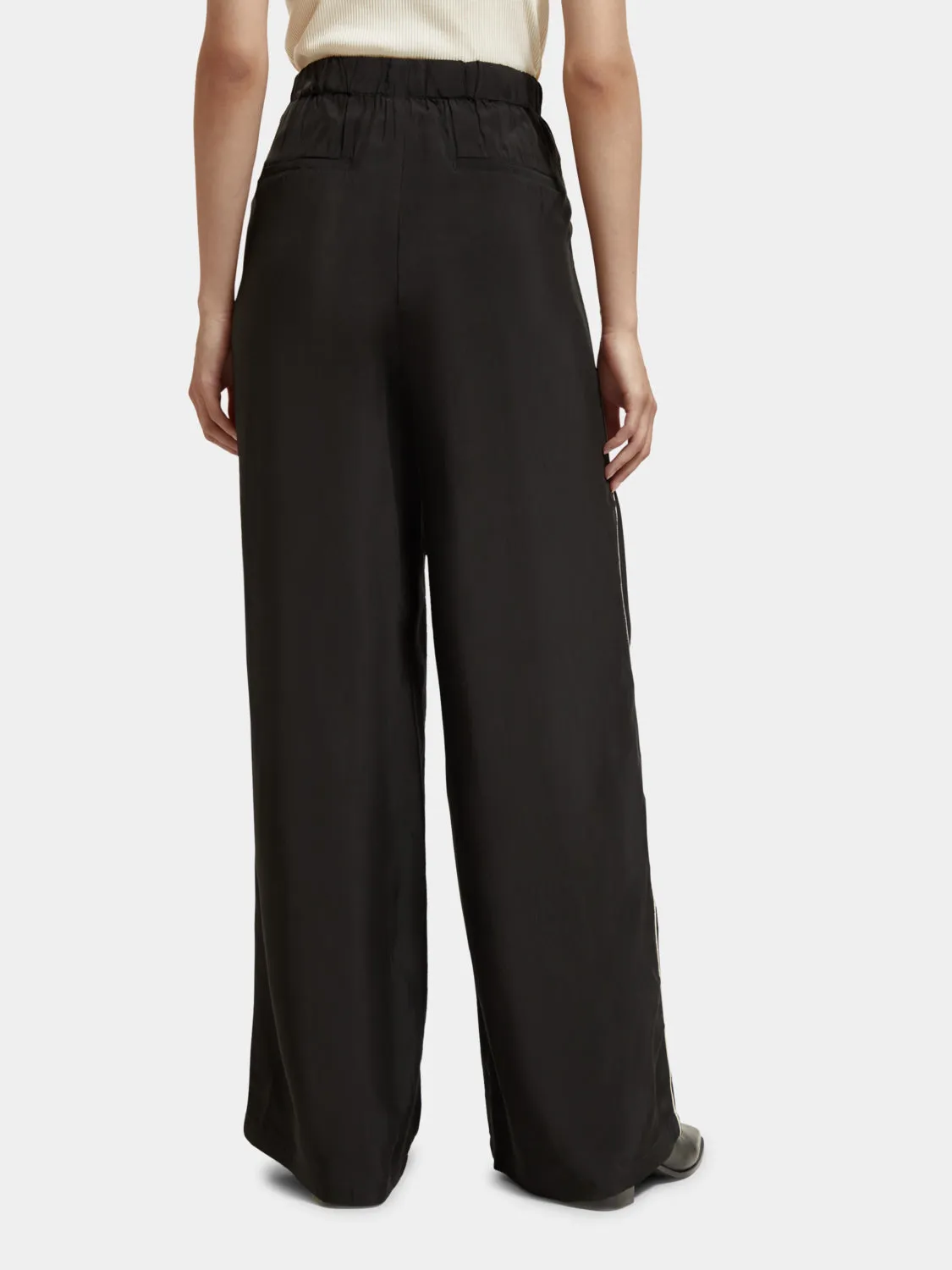 Eleni high-rise wide-leg pants