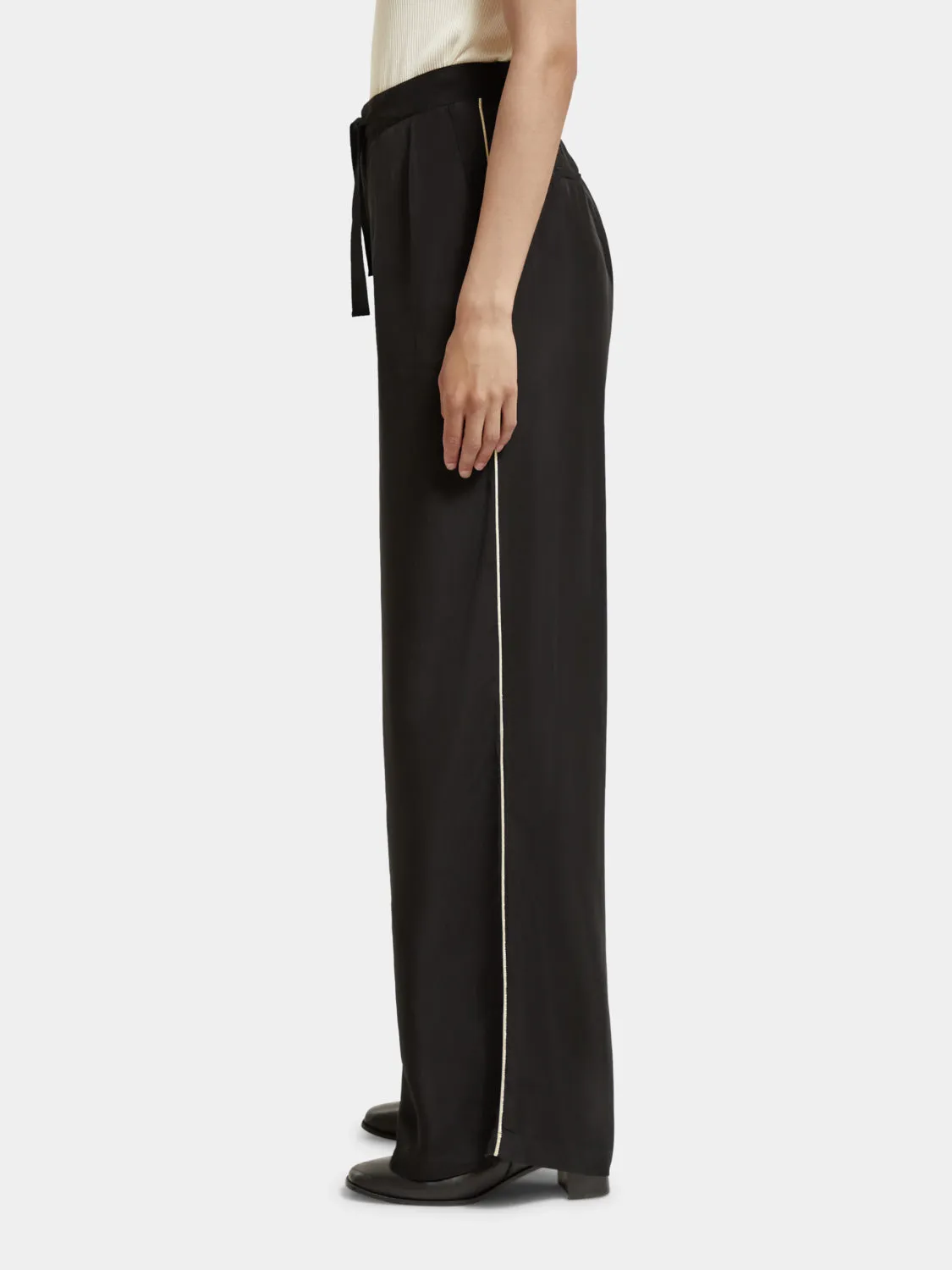 Eleni high-rise wide-leg pants