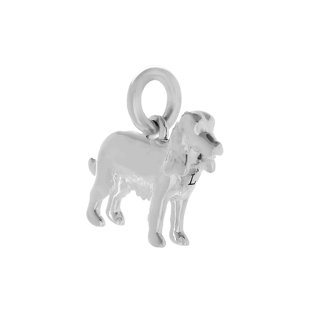 English Cocker Spaniel Silver Dog Charm