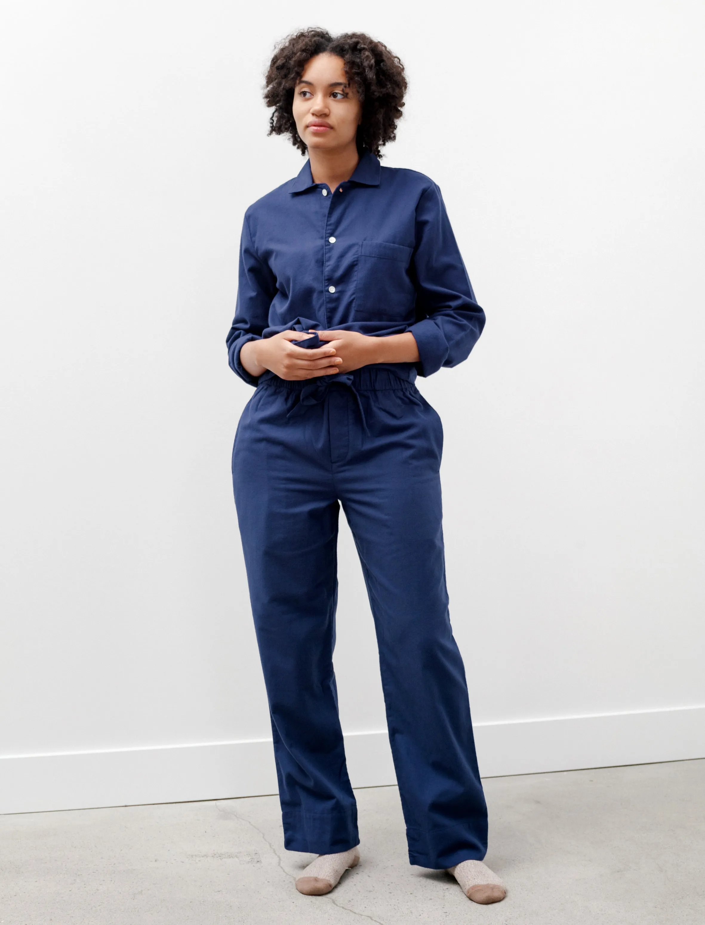 Flannel Pyjama Pants Silent Blue