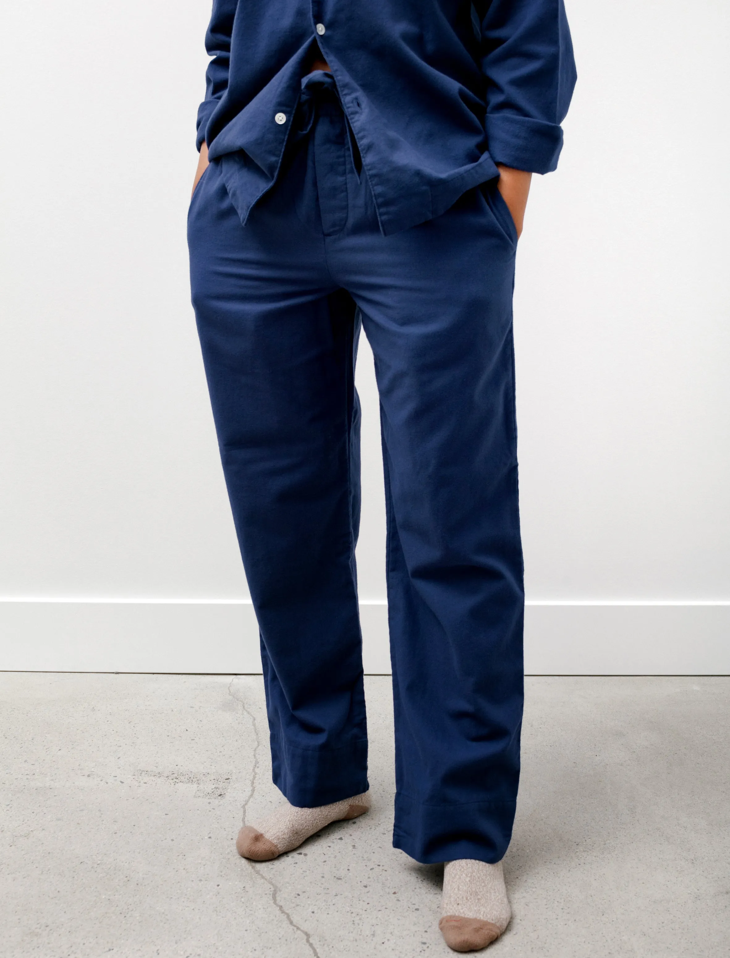 Flannel Pyjama Pants Silent Blue