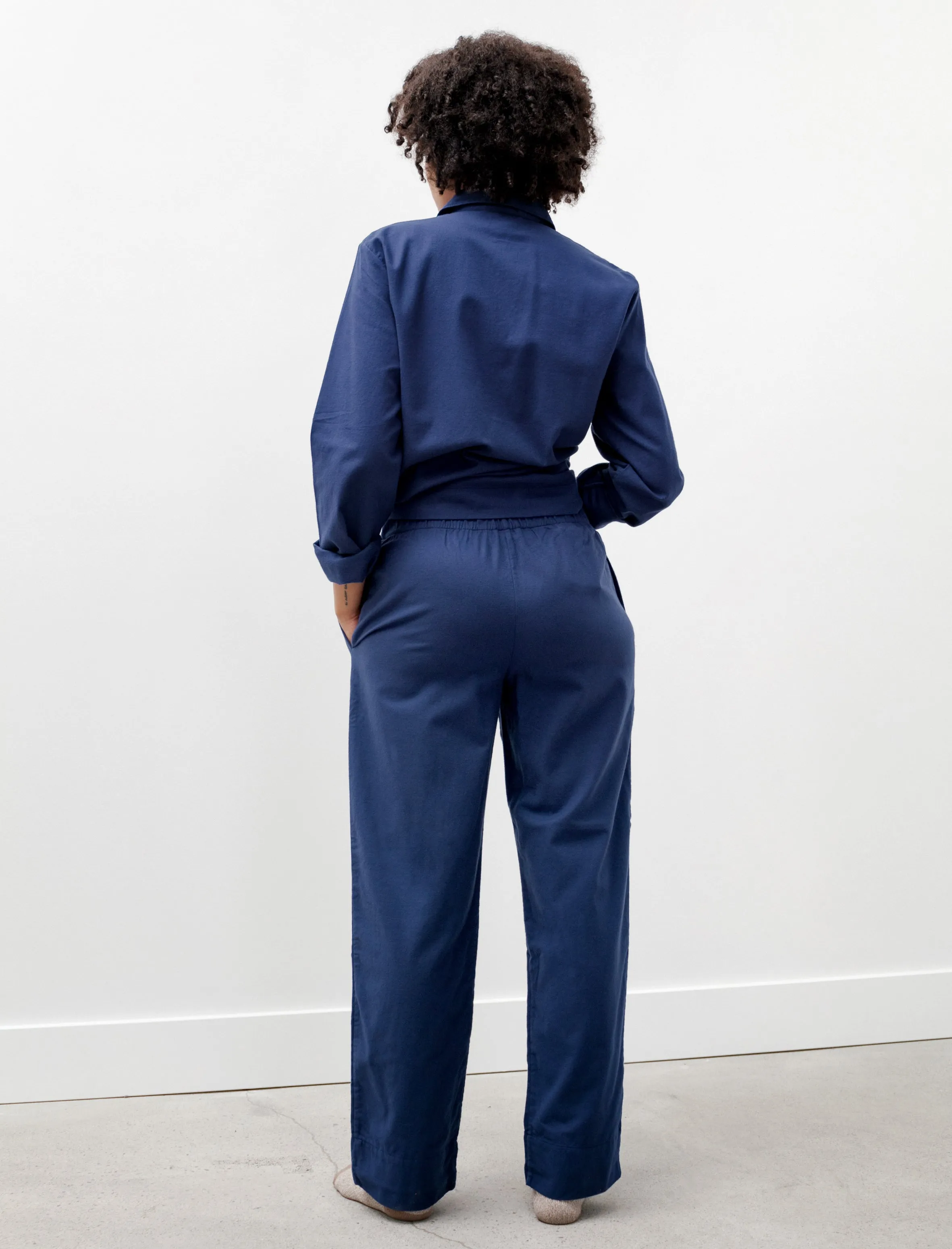 Flannel Pyjama Pants Silent Blue