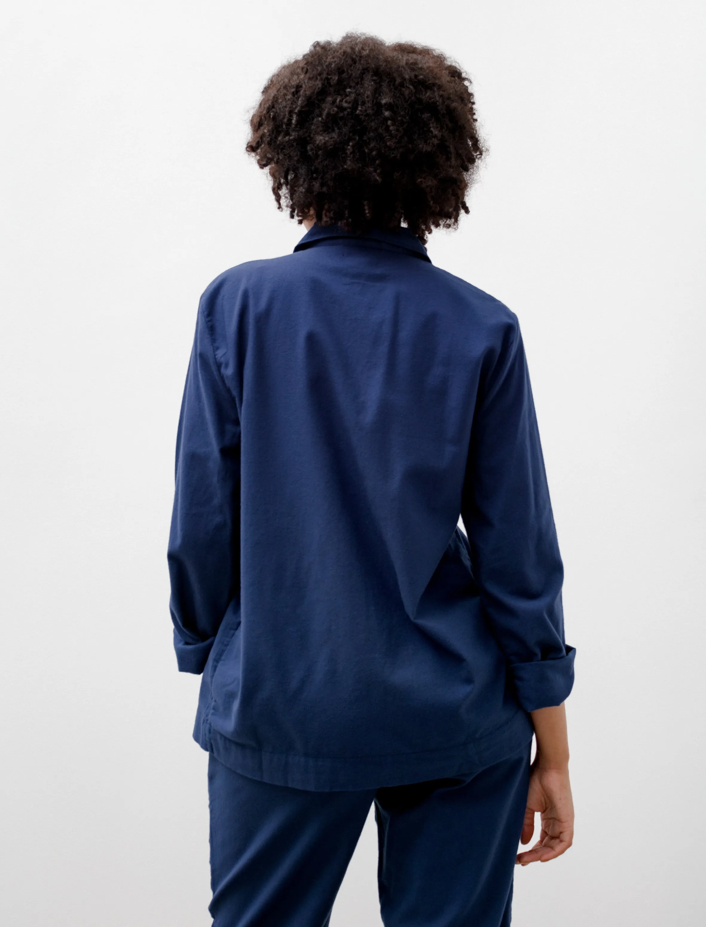 Flannel Pyjama Shirt Silent Blue