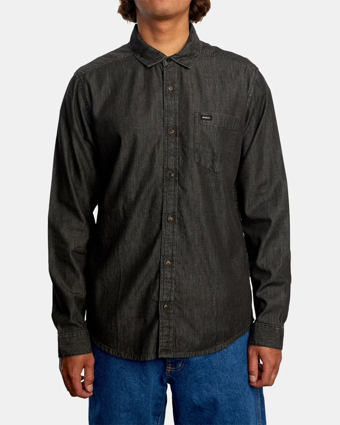 Hastings Long Sleeve Shirt - Black Denim