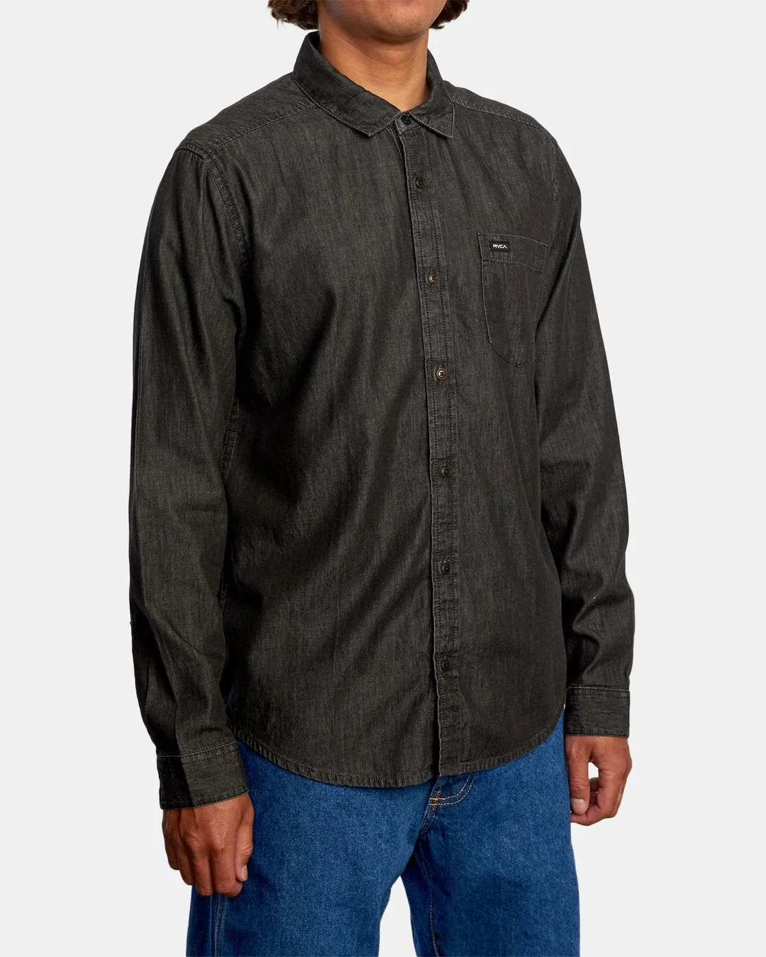 Hastings Long Sleeve Shirt - Black Denim
