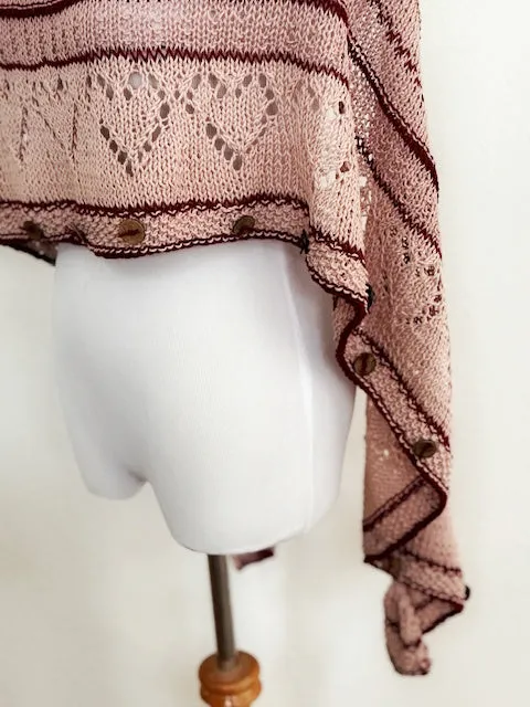 Heart Crescent shawl