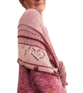 Heart Crescent shawl