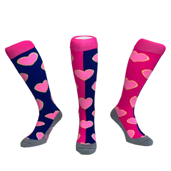 Hearts Pink/Blue