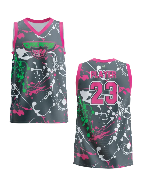 Hoop Dreams Charcoal Basketball Women's basketball  Full-Dye Jersey