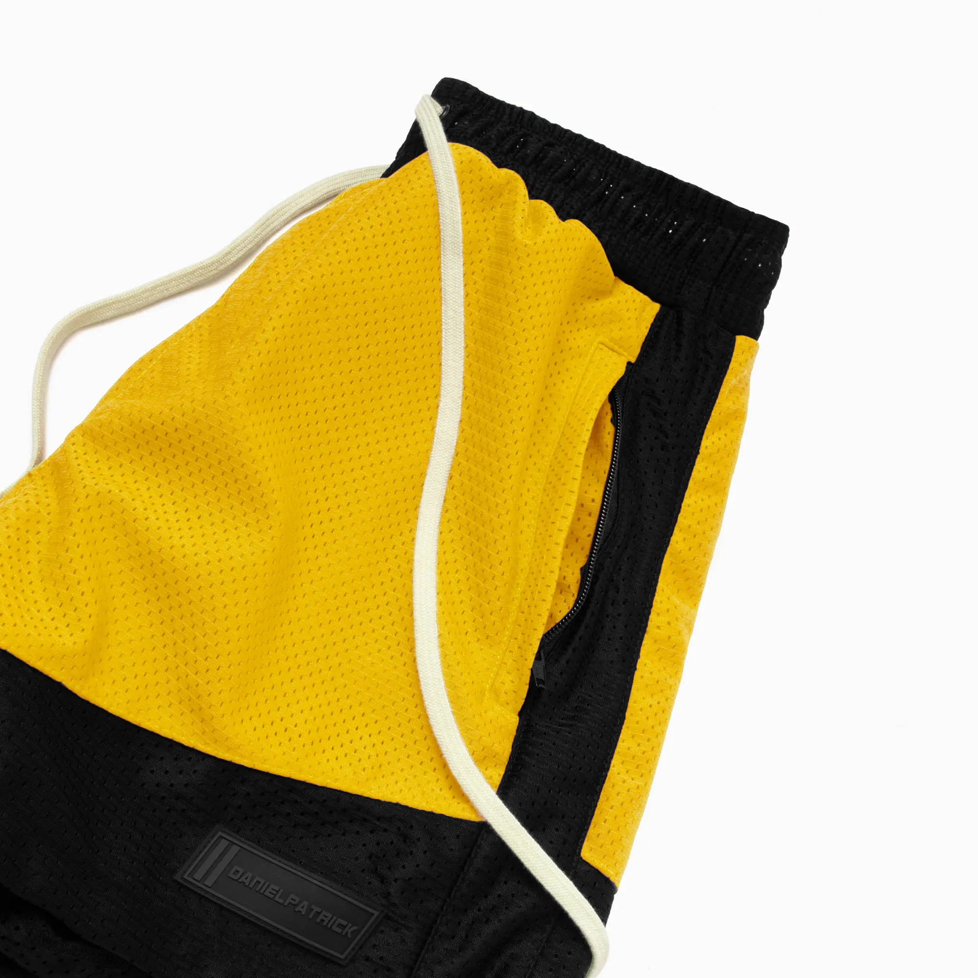 icon mesh gym short / yellow   black