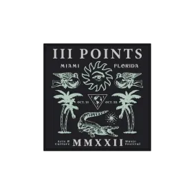 III Points 22 Shaded Icons Black Bandana