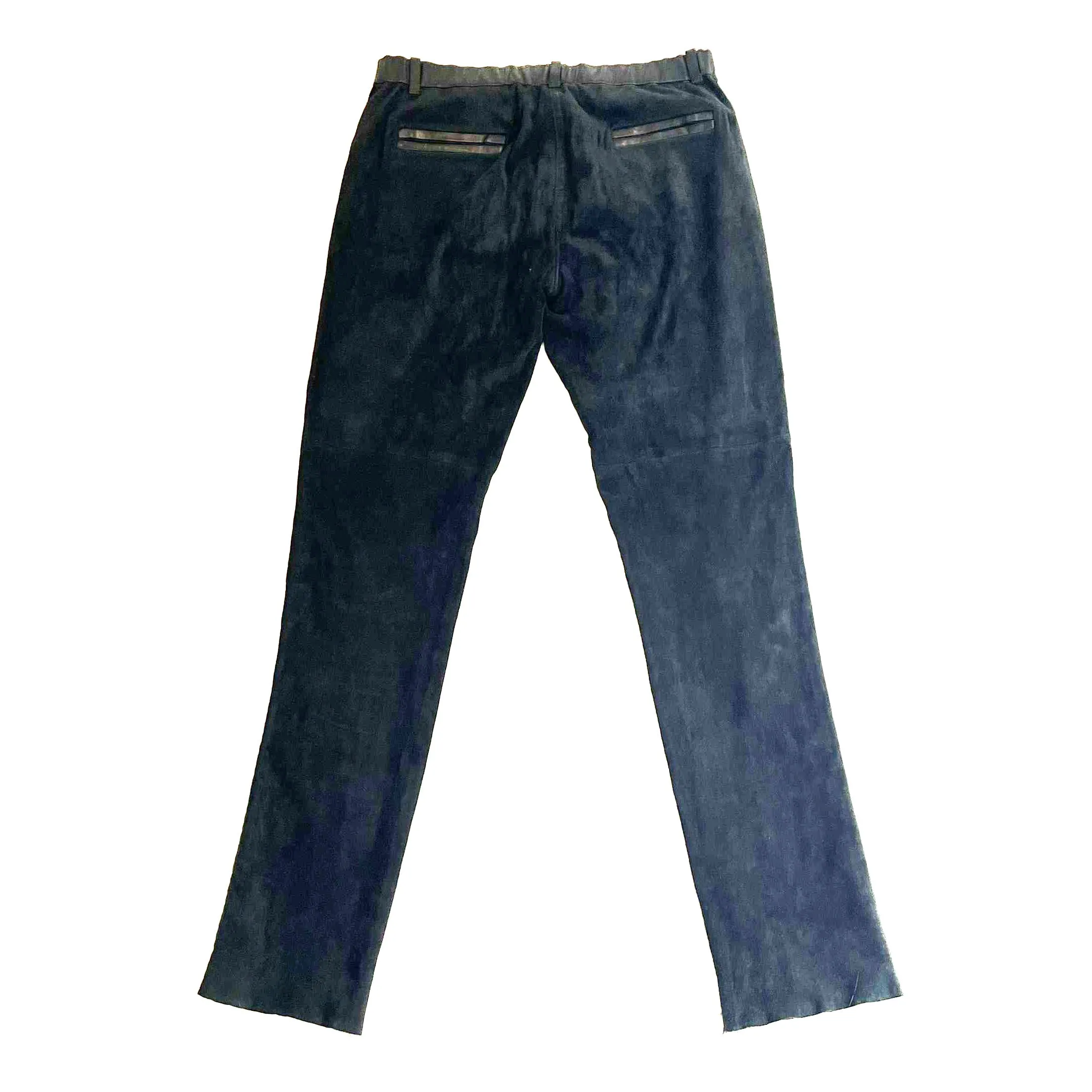 Isabel Marant Black Stretch Suede Skinny Pants S
