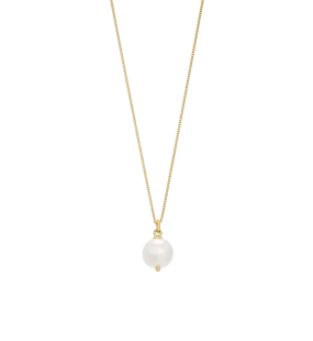 Kirstin Ash Large Freshwater Pearl Necklace, Gold