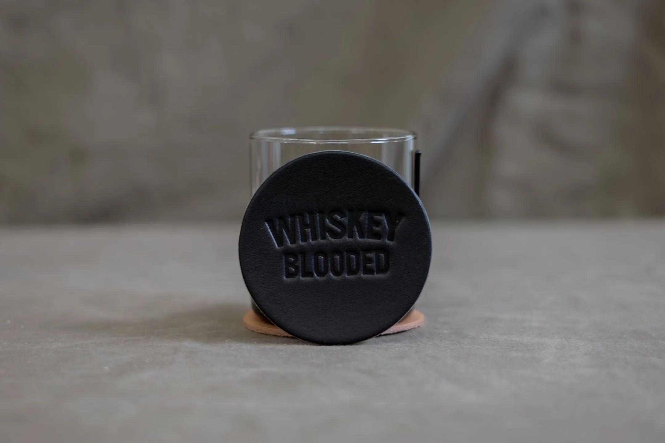 Leather Coaster | Whiskey Blooded | Manready Mercantile