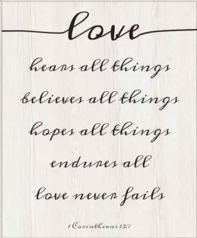 Love | Inspirational Gallery Wrap Canvas Quotes | Various Sizes