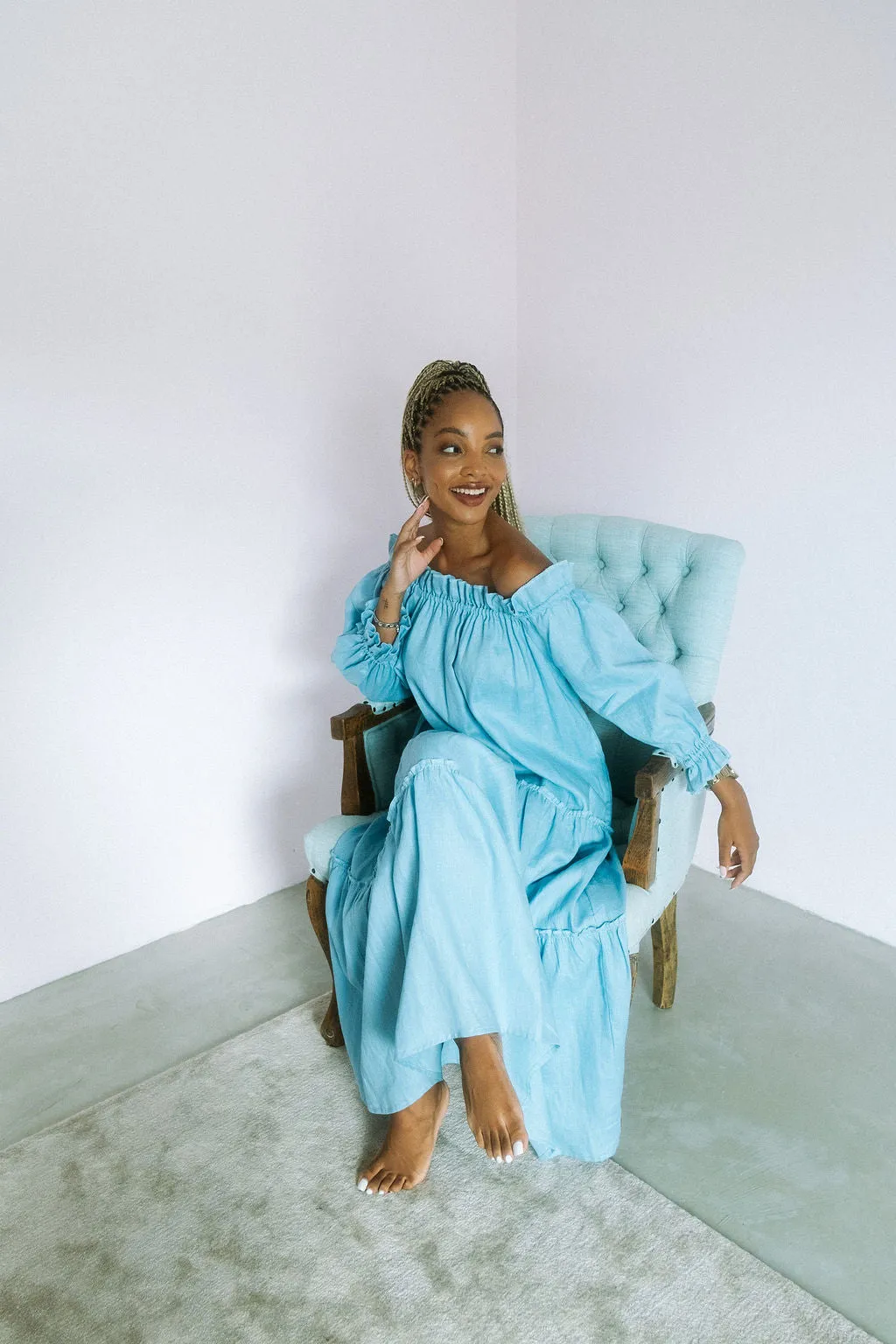 Marula Dress- Blue