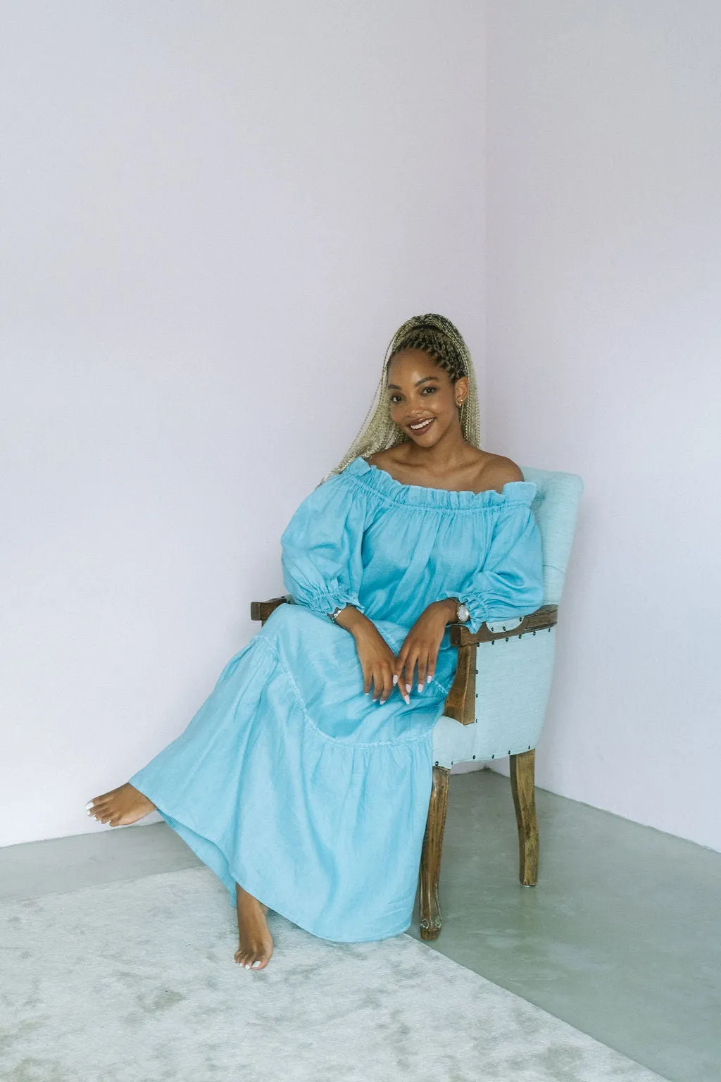 Marula Dress- Blue