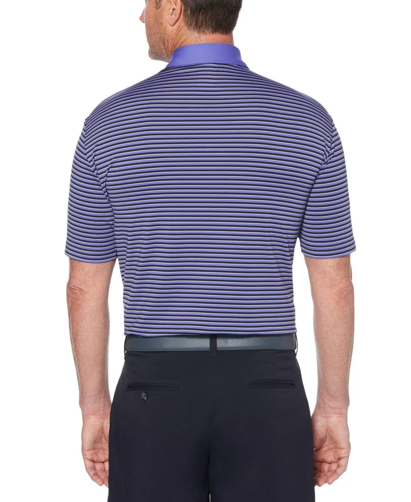 Mens 3-Color Stripe Polo