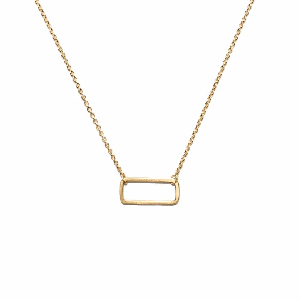 Mini Rectangle Necklace - Carla Caruso