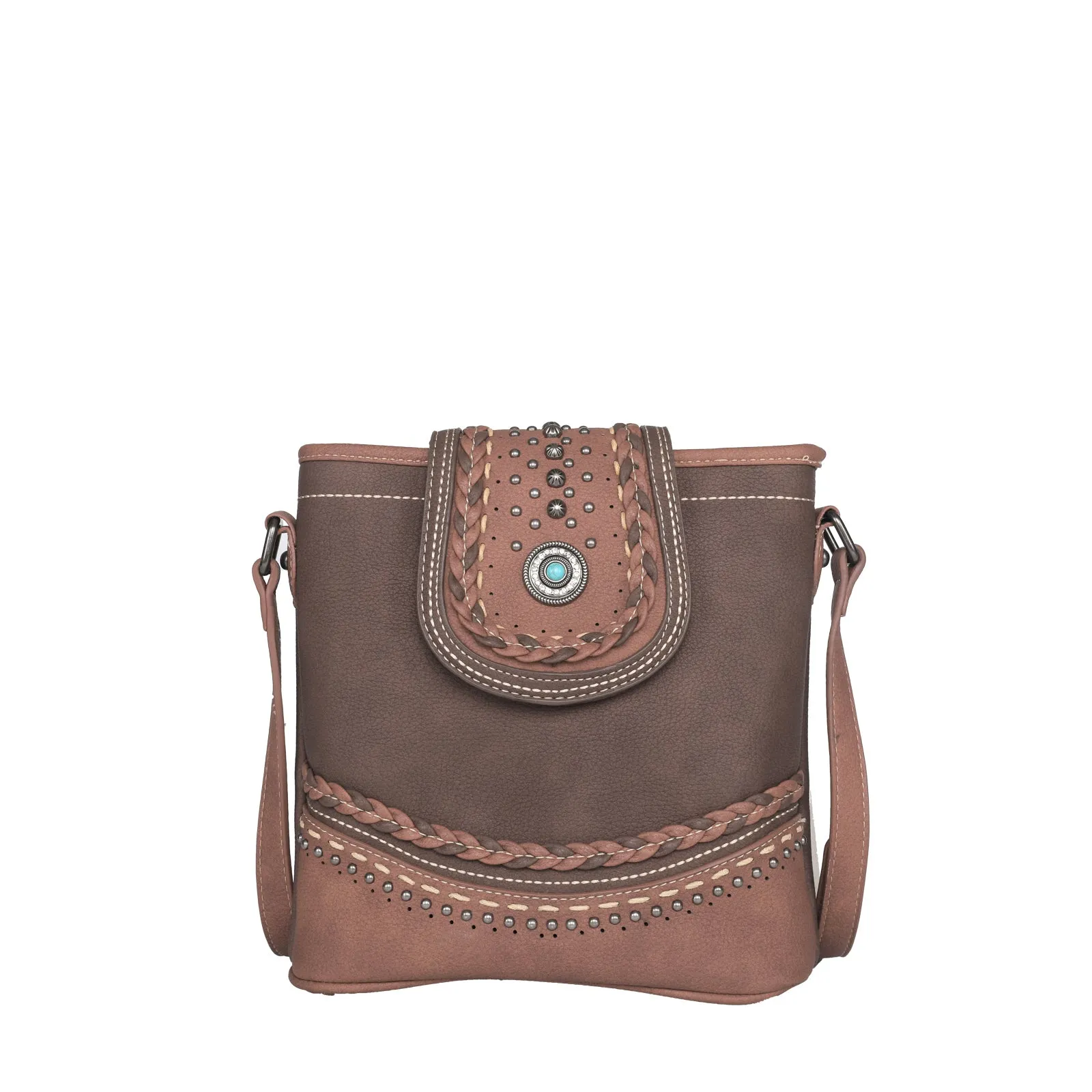 MW1107G-9360 Montana West Concho Collection Concealed Carry Crossbody