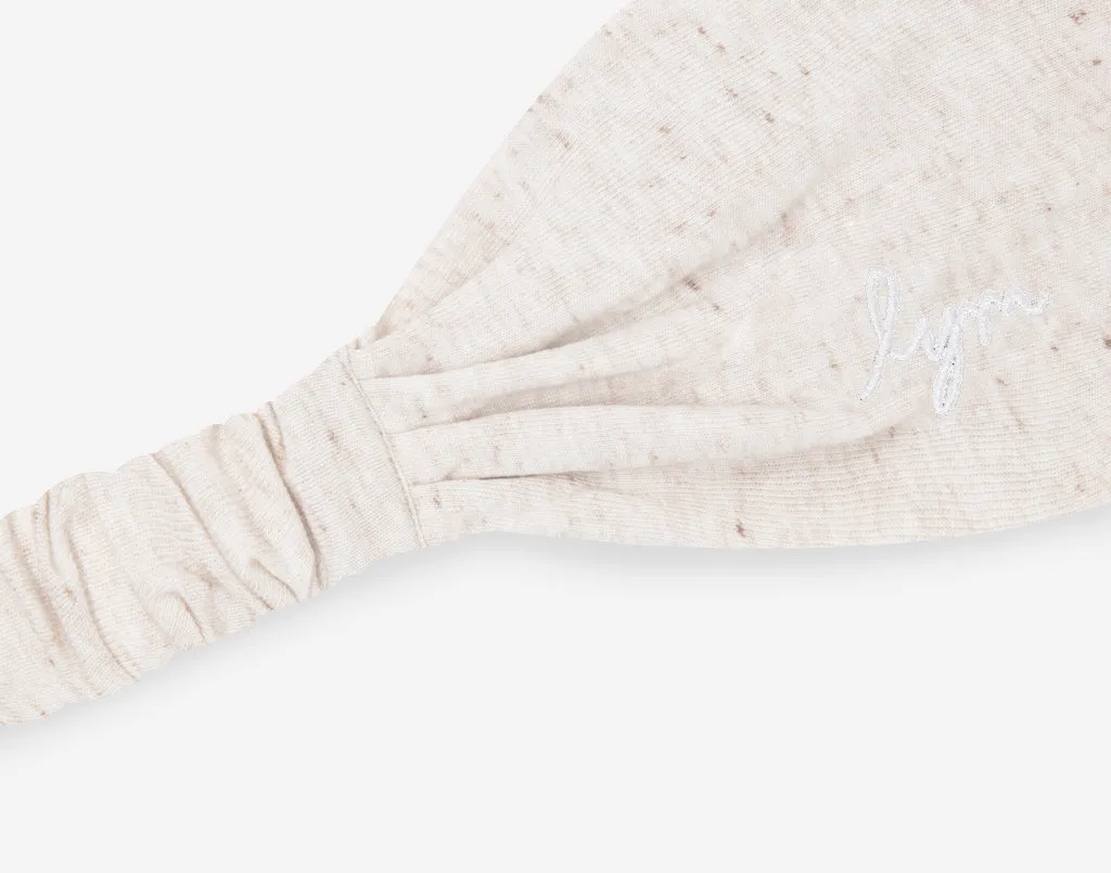 Oatmeal Tri-Blend Scrunch Headband