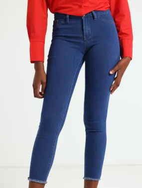 Periwinkle Ankle Grazer Skinny Denim Jean