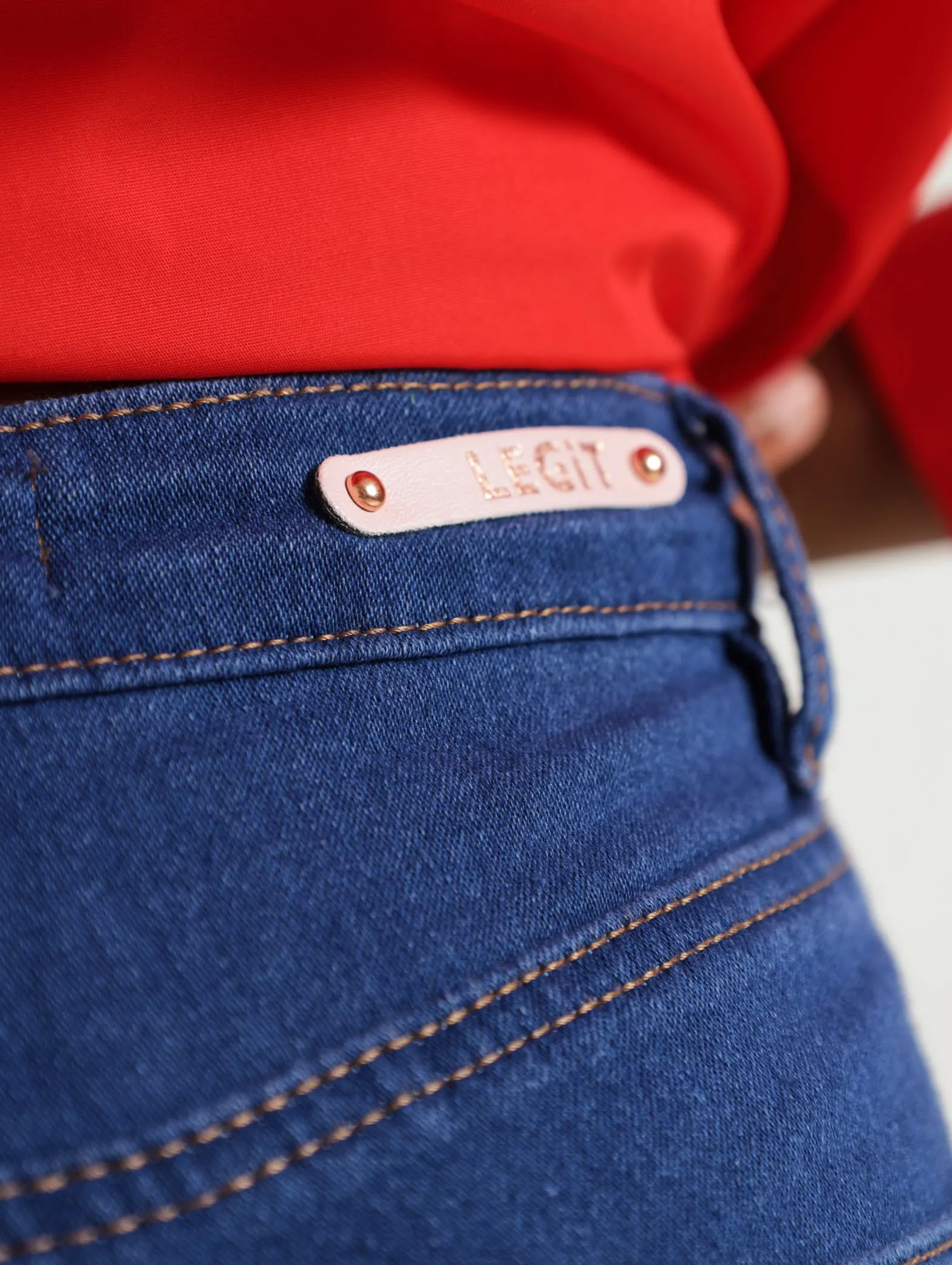 Periwinkle Ankle Grazer Skinny Denim Jean