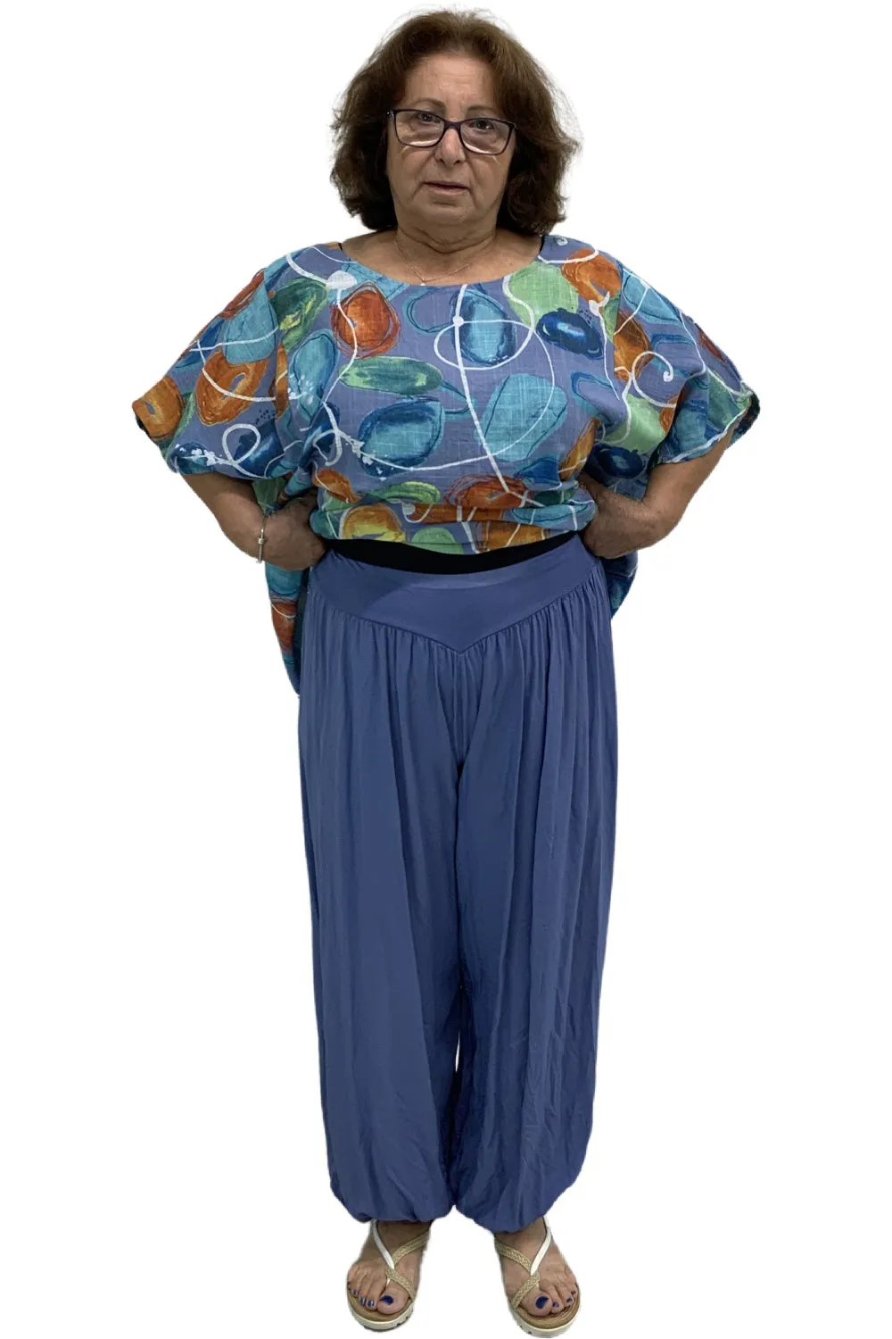 Plum Loco Viscose Yogi Pant, Denim (ZV27669)