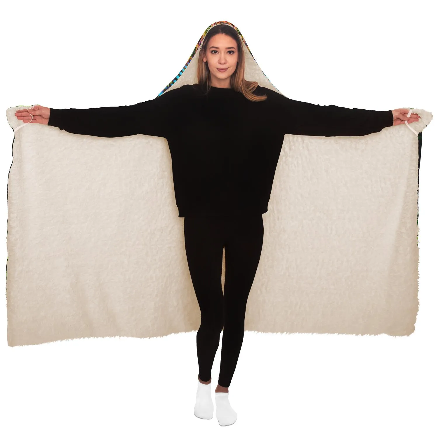 Primordial Presence Hooded Blanket