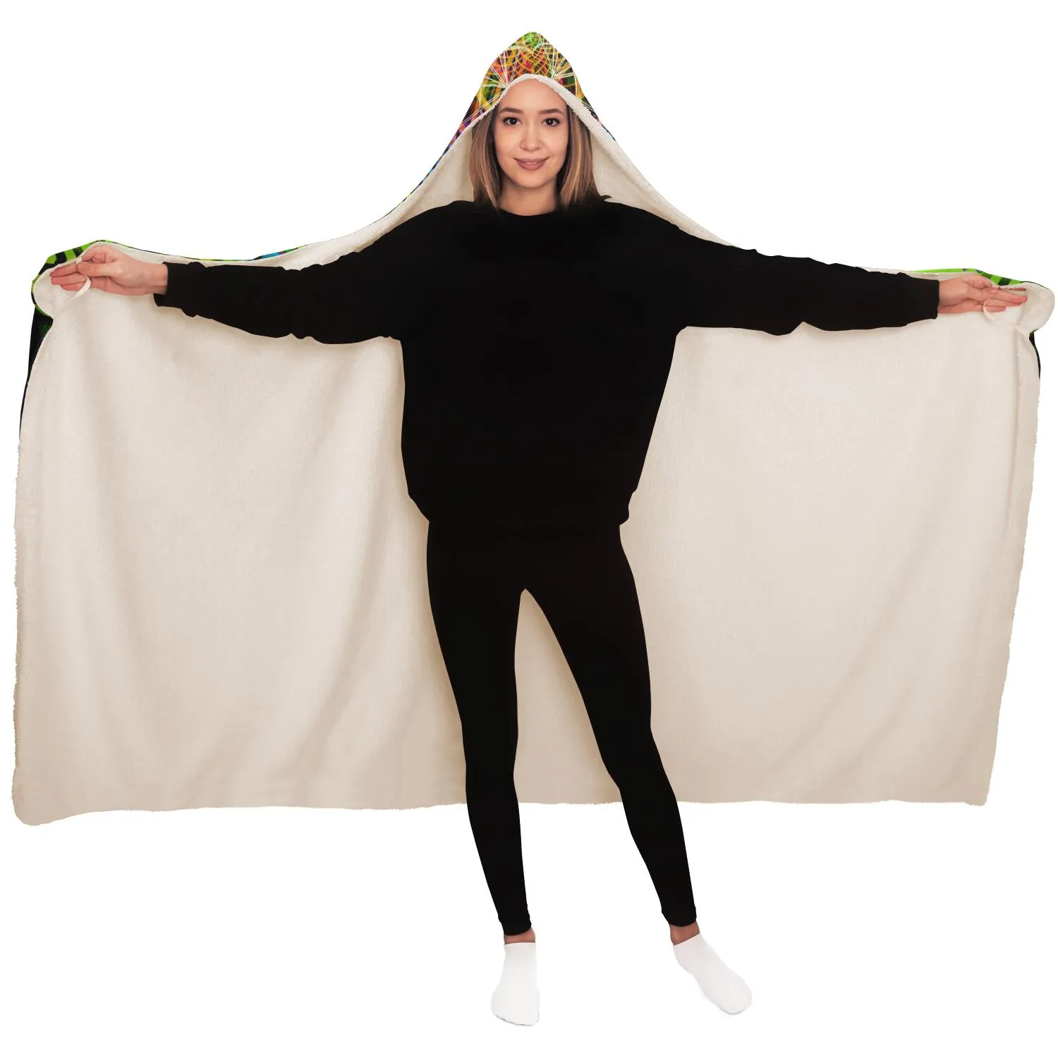 Primordial Presence Hooded Blanket