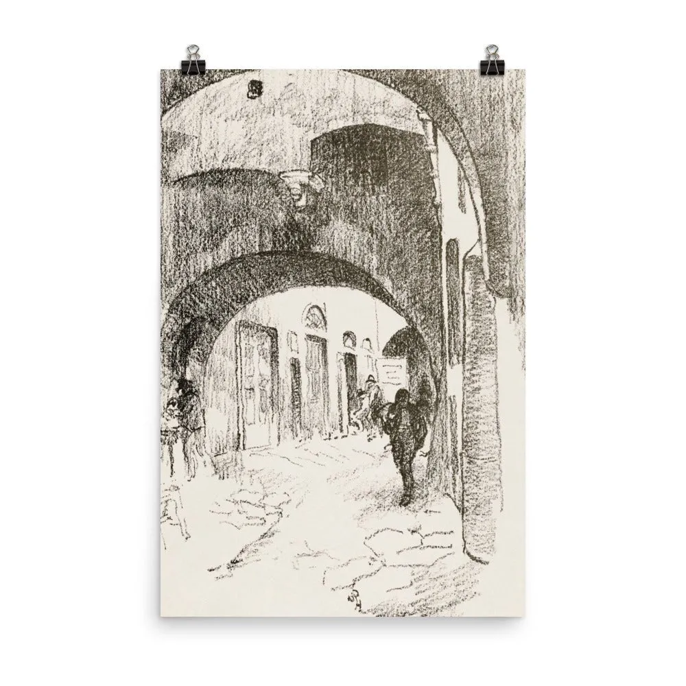 "Arches, Via Strozzi" Art Print