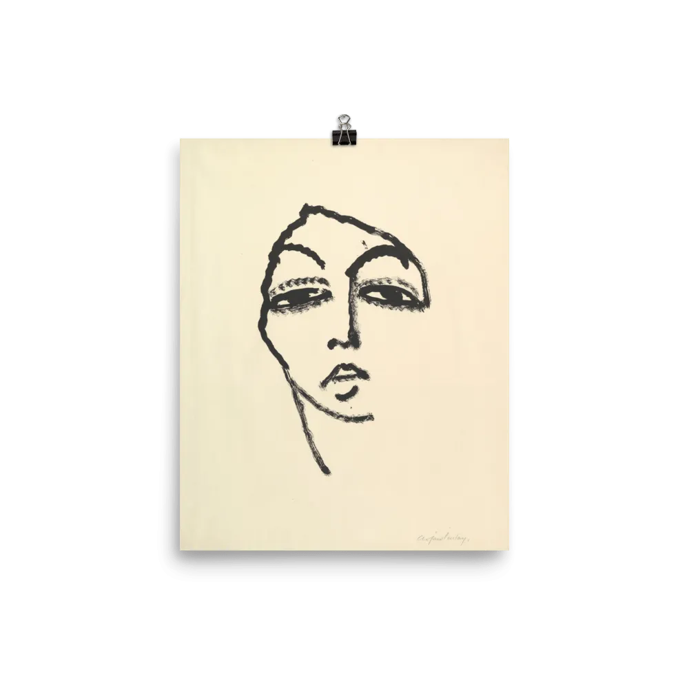 "Head of a Woman" Art Print