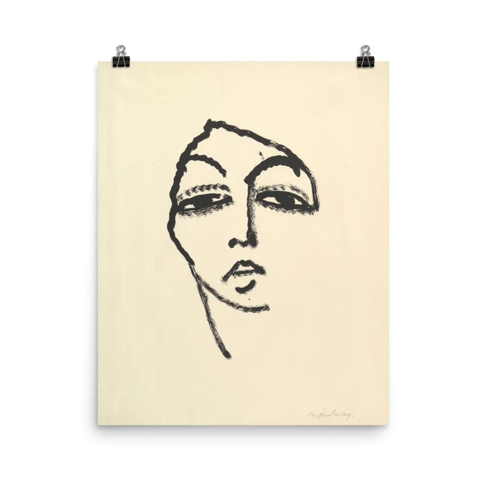"Head of a Woman" Art Print