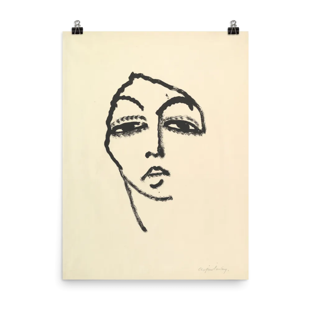 "Head of a Woman" Art Print