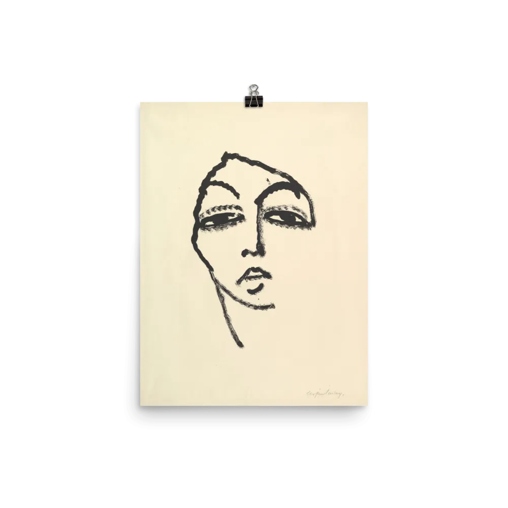 "Head of a Woman" Art Print