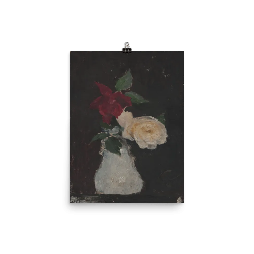 "Roses in a vase" Art Print