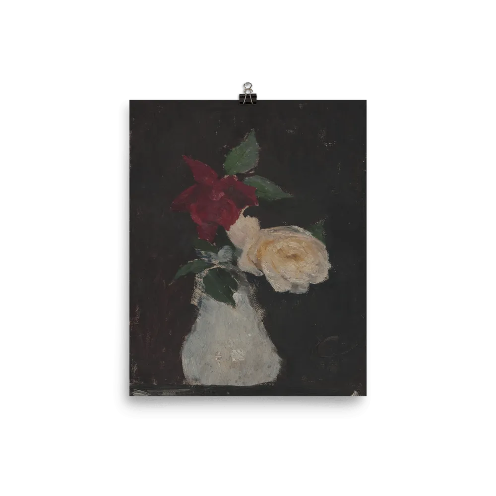 "Roses in a vase" Art Print