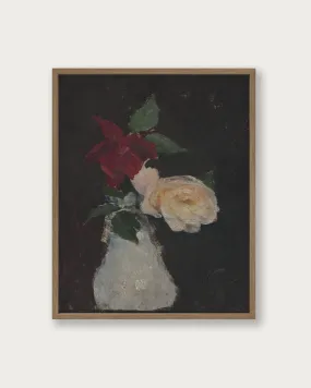 "Roses in a vase" Art Print