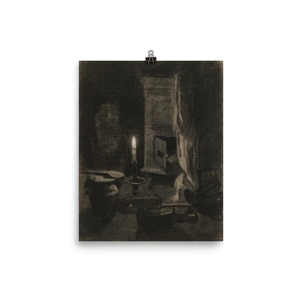"Still life with candle" Art Print