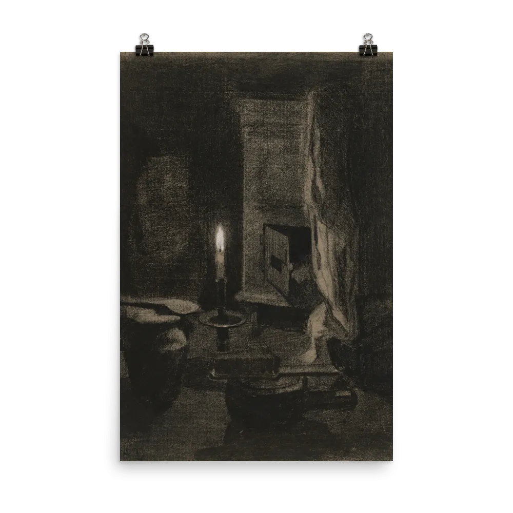"Still life with candle" Art Print