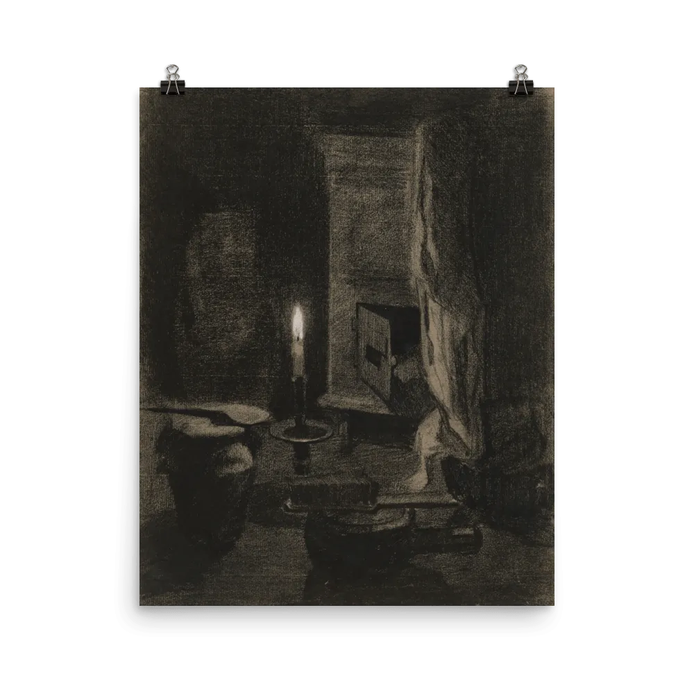 "Still life with candle" Art Print