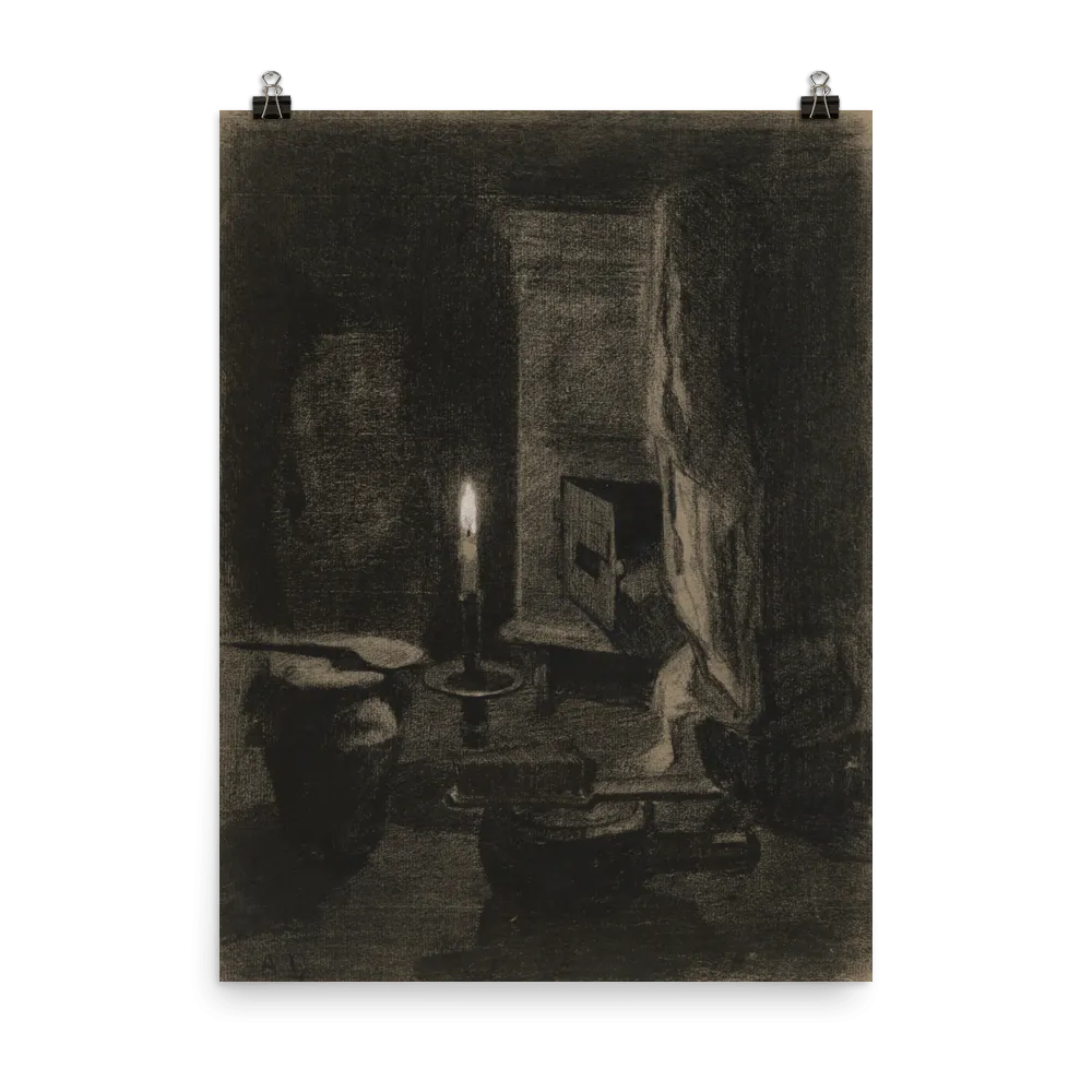 "Still life with candle" Art Print